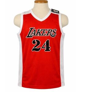 LA LAKERS Kid's Basketball Jersey NWT Sz 30 (12) Bryant #24 Red White NBA *READ